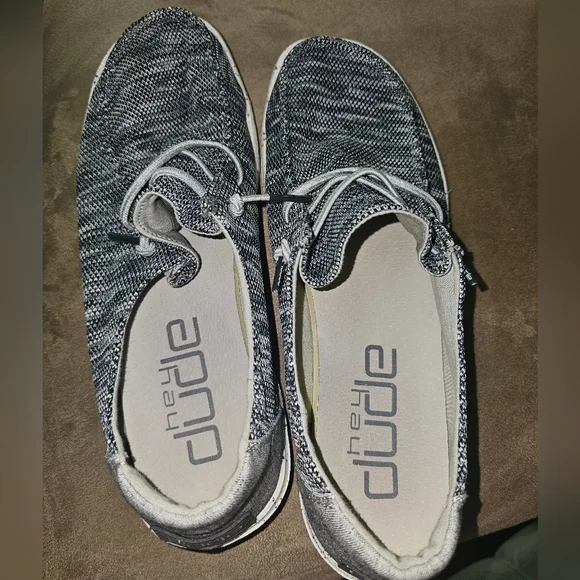 Wendy Sox Hey Dudes In Dark Grey - Picture 2 of 5